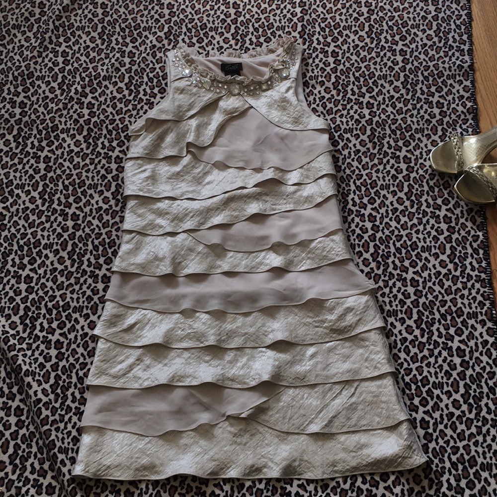 CRISTAL DETAIL DRESS - Picture 2 of 6